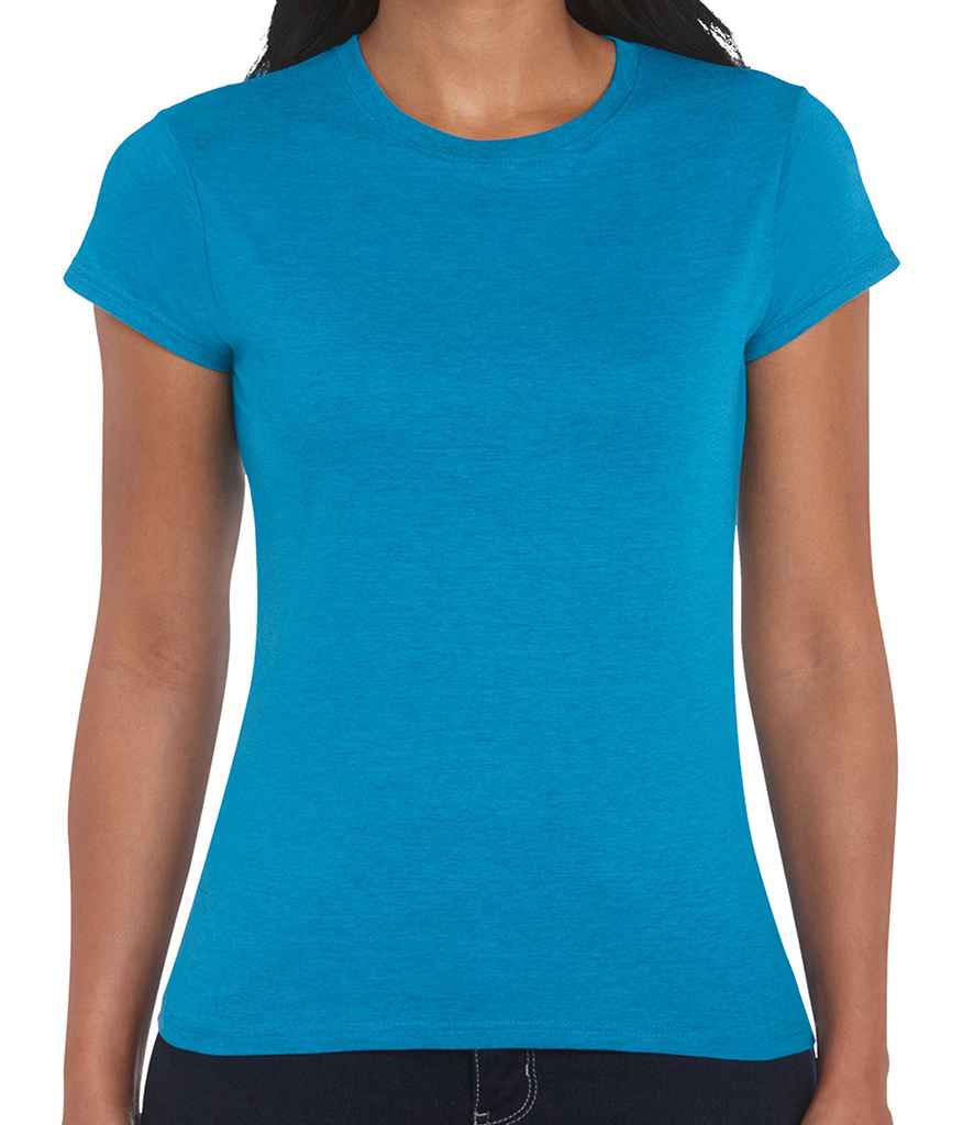 Gildan SoftStyle Ladies Fitted Ringspun T-Shirt in Antique Sapphire by Gildan — Custom branded clothing by Print Press, featuring premium embroidery produced in our specialist print lab in the UK.