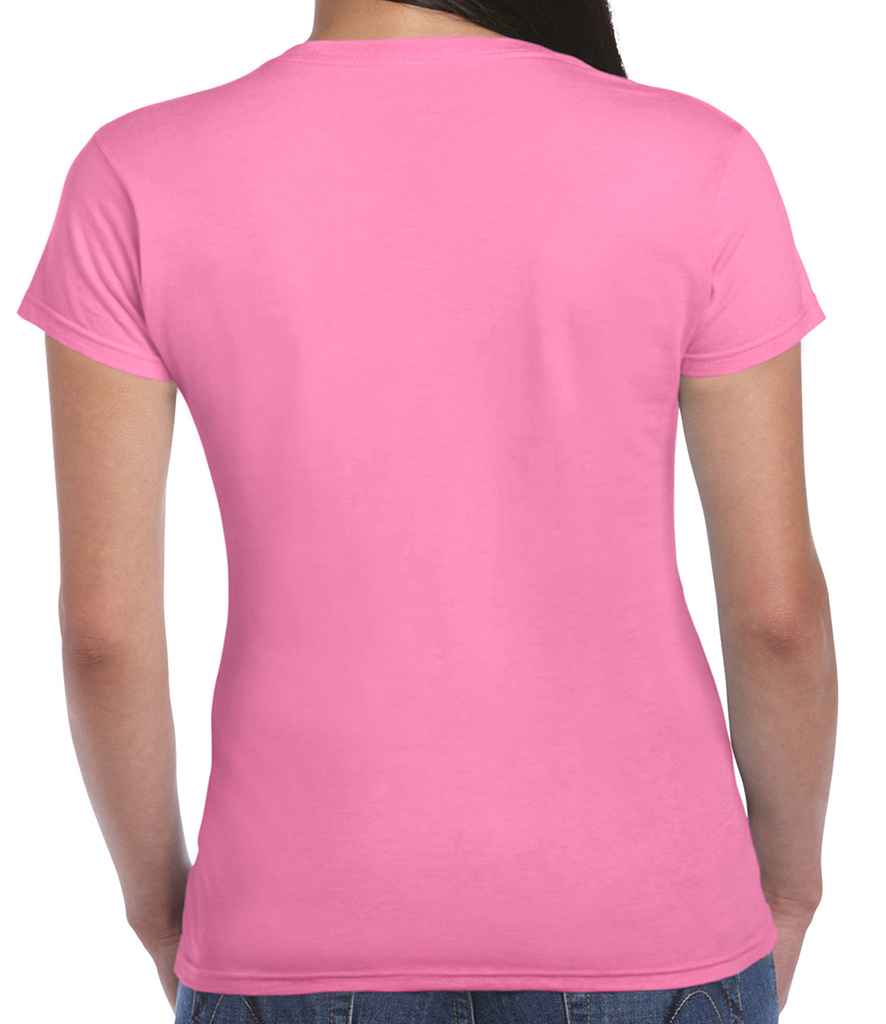 Gildan SoftStyle Ladies Fitted Ringspun T-Shirt in by Gildan — Custom branded clothing by Print Press, featuring premium embroidery produced in our specialist print lab in the UK.