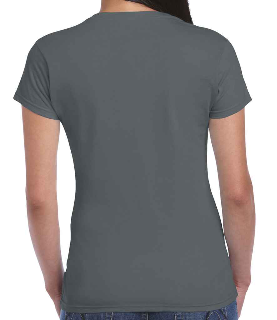Gildan SoftStyle Ladies Fitted Ringspun T-Shirt in by Gildan — Custom branded clothing by Print Press, featuring premium embroidery produced in our specialist print lab in the UK.
