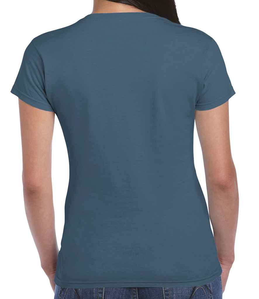 Gildan SoftStyle Ladies Fitted Ringspun T-Shirt in by Gildan — Custom branded clothing by Print Press, featuring premium embroidery produced in our specialist print lab in the UK.