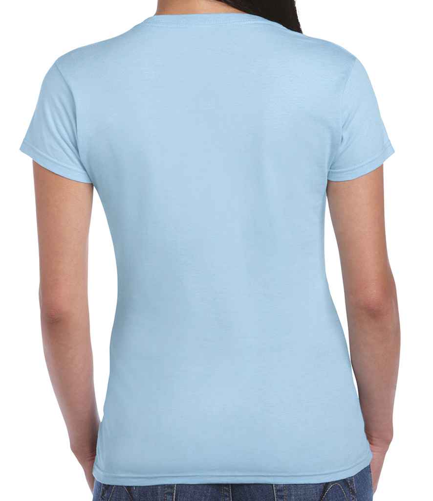 Gildan SoftStyle Ladies Fitted Ringspun T-Shirt in by Gildan — Custom branded clothing by Print Press, featuring premium embroidery produced in our specialist print lab in the UK.