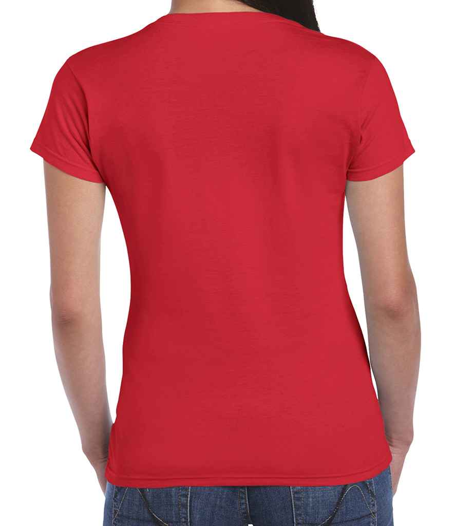 Gildan SoftStyle Ladies Fitted Ringspun T-Shirt in by Gildan — Custom branded clothing by Print Press, featuring premium embroidery produced in our specialist print lab in the UK.