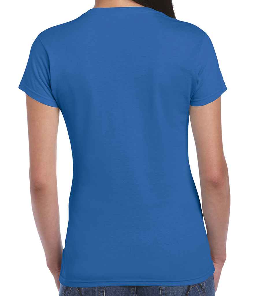 Gildan SoftStyle Ladies Fitted Ringspun T-Shirt in by Gildan — Custom branded clothing by Print Press, featuring premium embroidery produced in our specialist print lab in the UK.