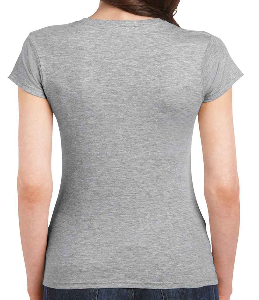 Gildan SoftStyle Ladies Fitted Ringspun T-Shirt in by Gildan — Custom branded clothing by Print Press, featuring premium embroidery produced in our specialist print lab in the UK.
