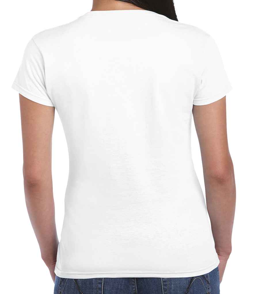 Gildan SoftStyle Ladies Fitted Ringspun T-Shirt in by Gildan — Custom branded clothing by Print Press, featuring premium embroidery produced in our specialist print lab in the UK.