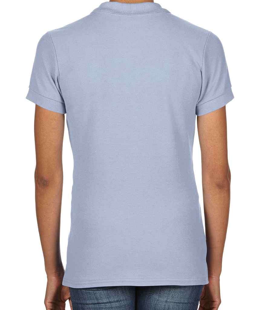 Gildan Ladies Premium Cotton Double Pique Polo Shirt in by Gildan — Custom branded clothing by Print Press, featuring premium embroidery produced in our specialist print lab in the UK.