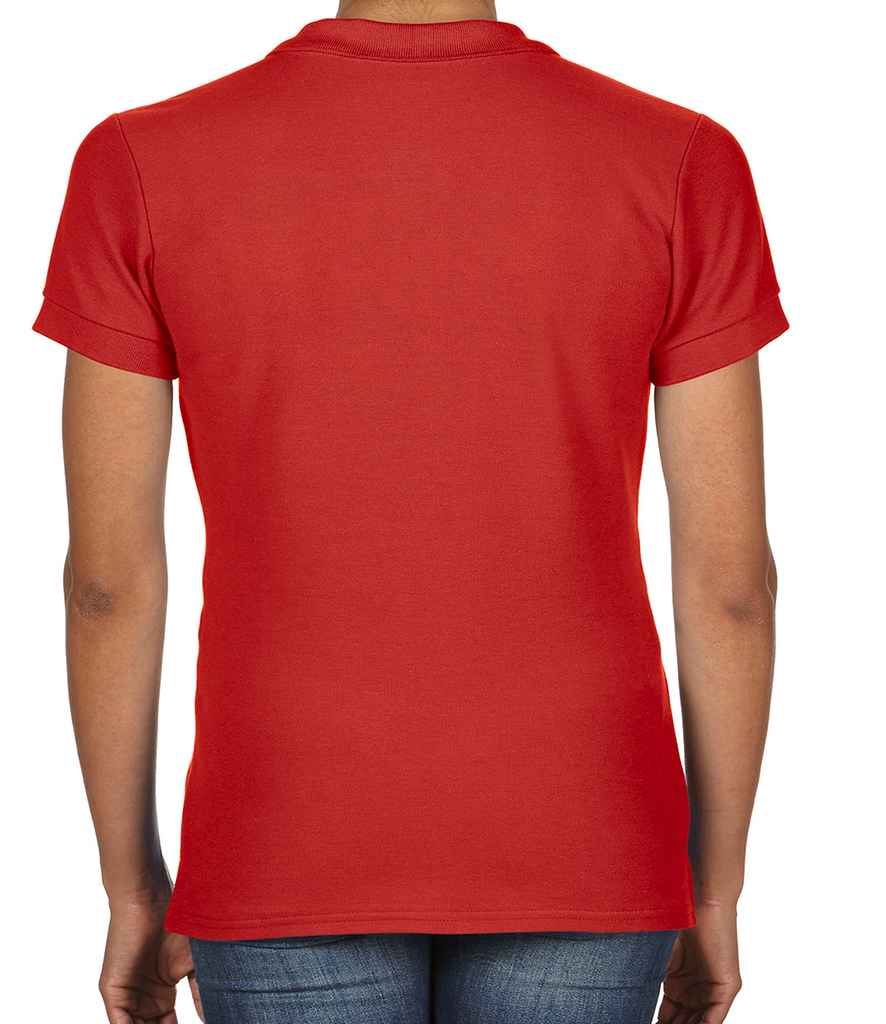 Gildan Ladies Premium Cotton Double Pique Polo Shirt in by Gildan — Custom branded clothing by Print Press, featuring premium embroidery produced in our specialist print lab in the UK.