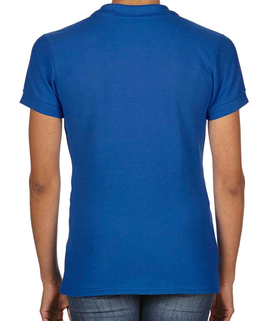 Gildan Ladies Premium Cotton Double Pique Polo Shirt in by Gildan — Custom branded clothing by Print Press, featuring premium embroidery produced in our specialist print lab in the UK.