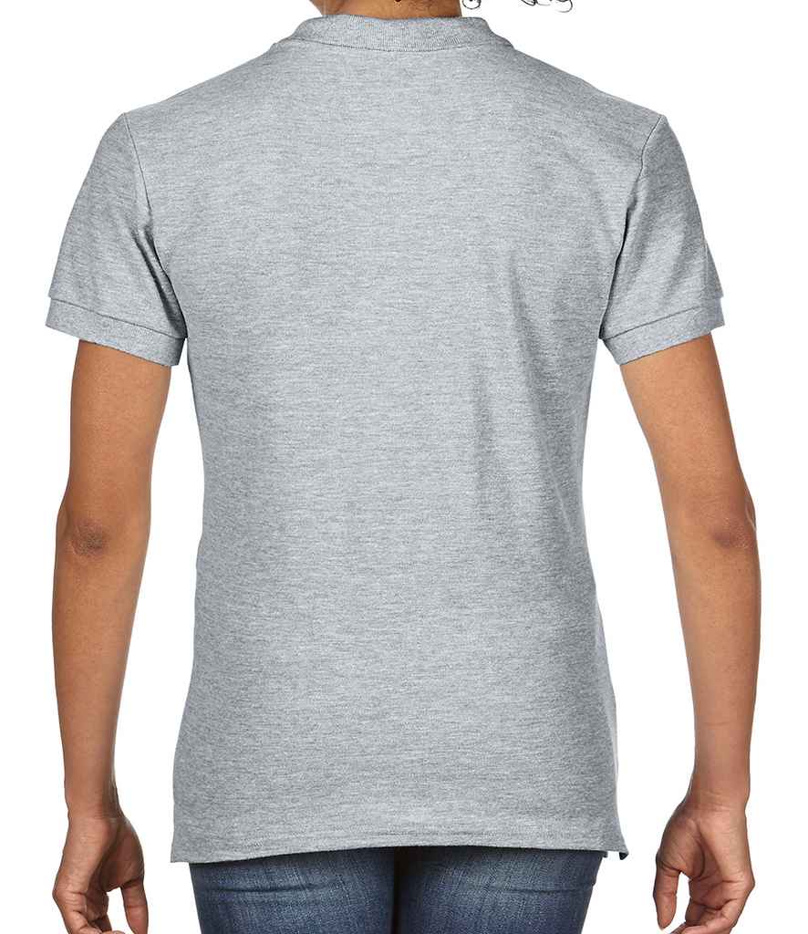 Gildan Ladies Premium Cotton Double Pique Polo Shirt in by Gildan — Custom branded clothing by Print Press, featuring premium embroidery produced in our specialist print lab in the UK.
