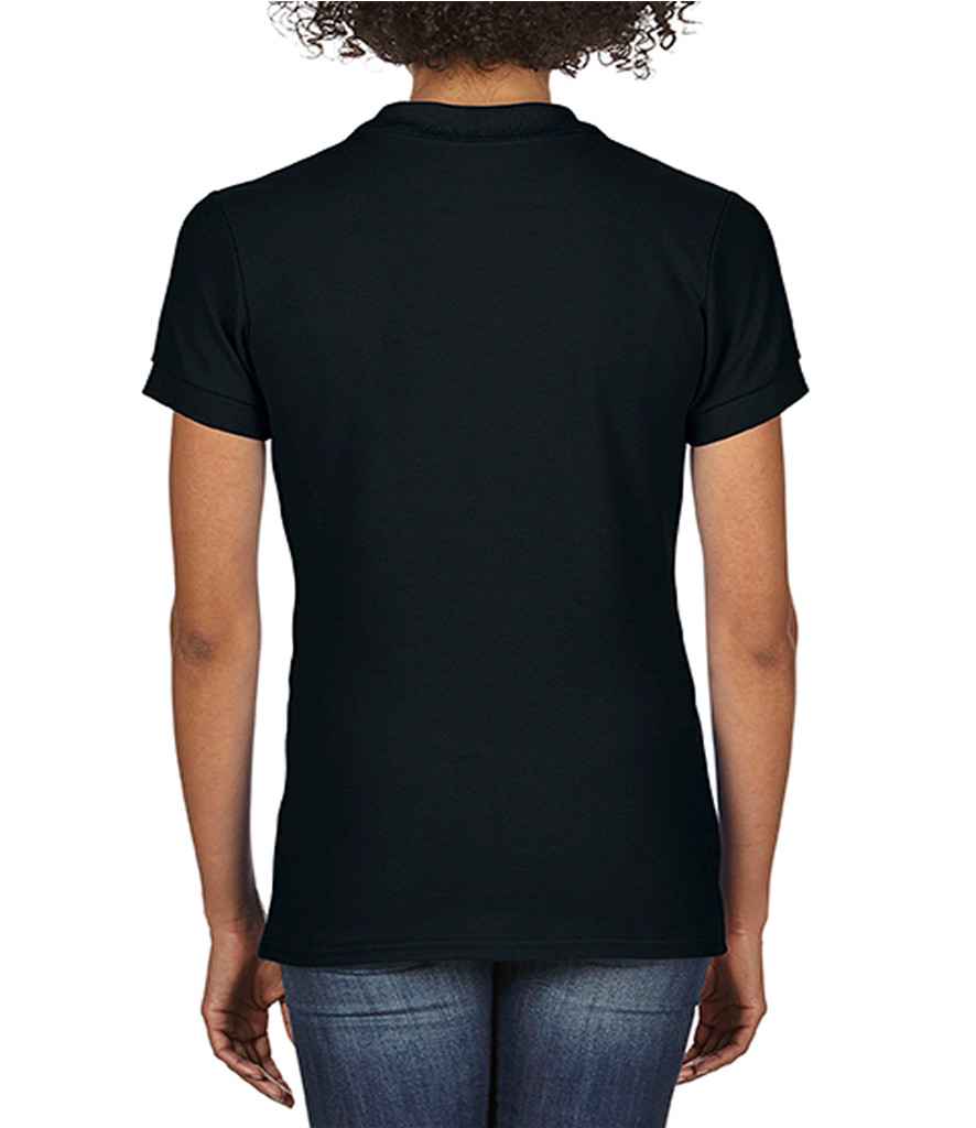 Gildan Ladies SoftStyle Double Pique Polo Shirt in by Gildan — Custom branded clothing by Print Press, featuring premium embroidery produced in our specialist print lab in the UK.