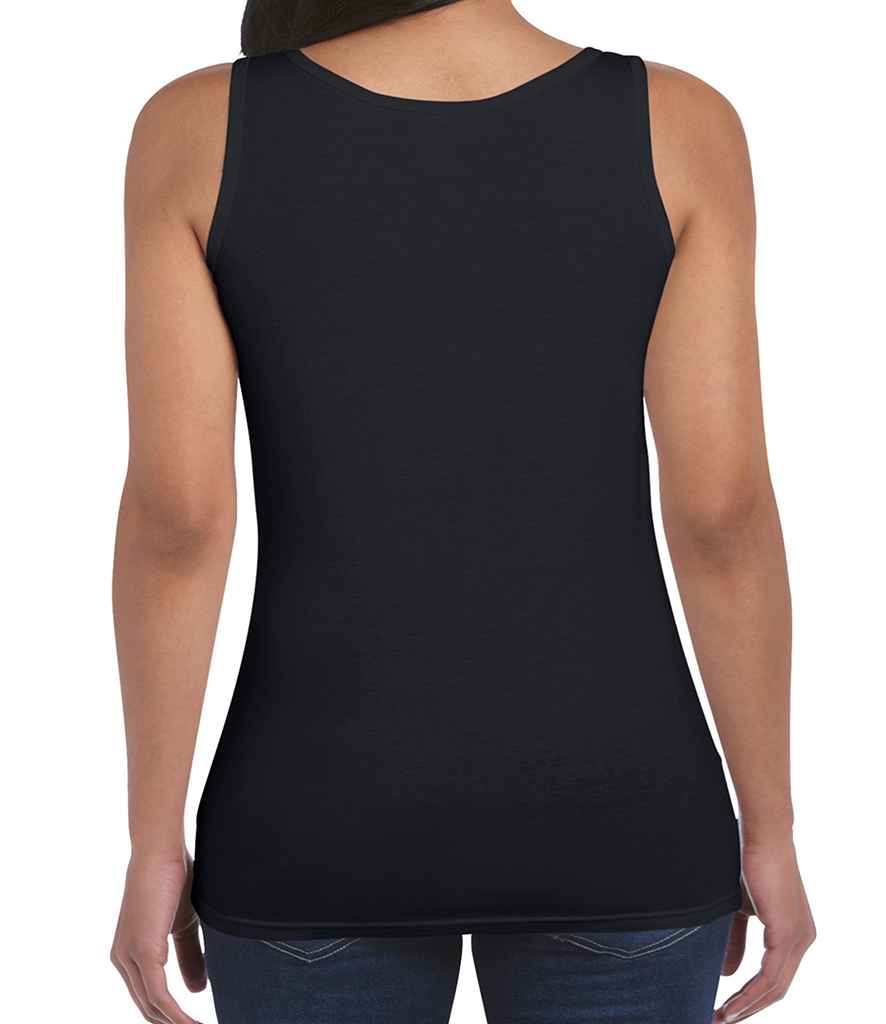 Gildan Ladies SoftStyle Tank Top in by Gildan — Custom branded clothing by Print Press, featuring premium embroidery produced in our specialist print lab in the UK.