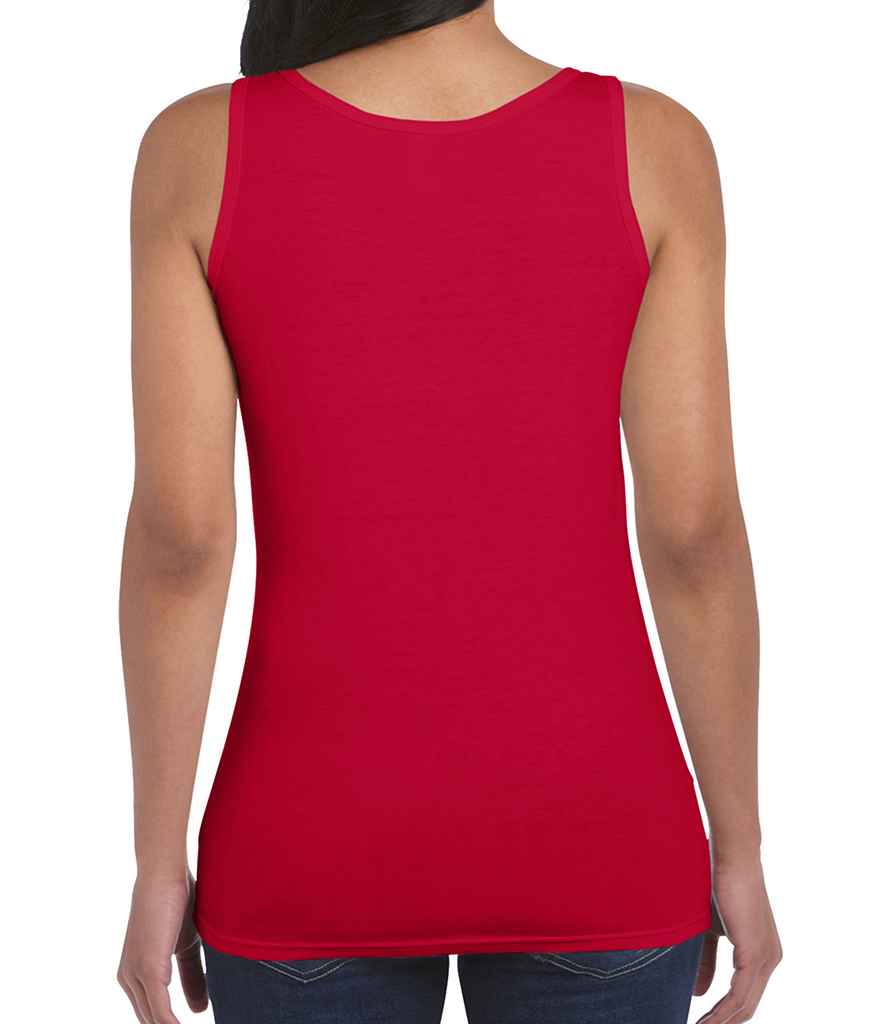 Gildan Ladies SoftStyle Tank Top in by Gildan — Custom branded clothing by Print Press, featuring premium embroidery produced in our specialist print lab in the UK.