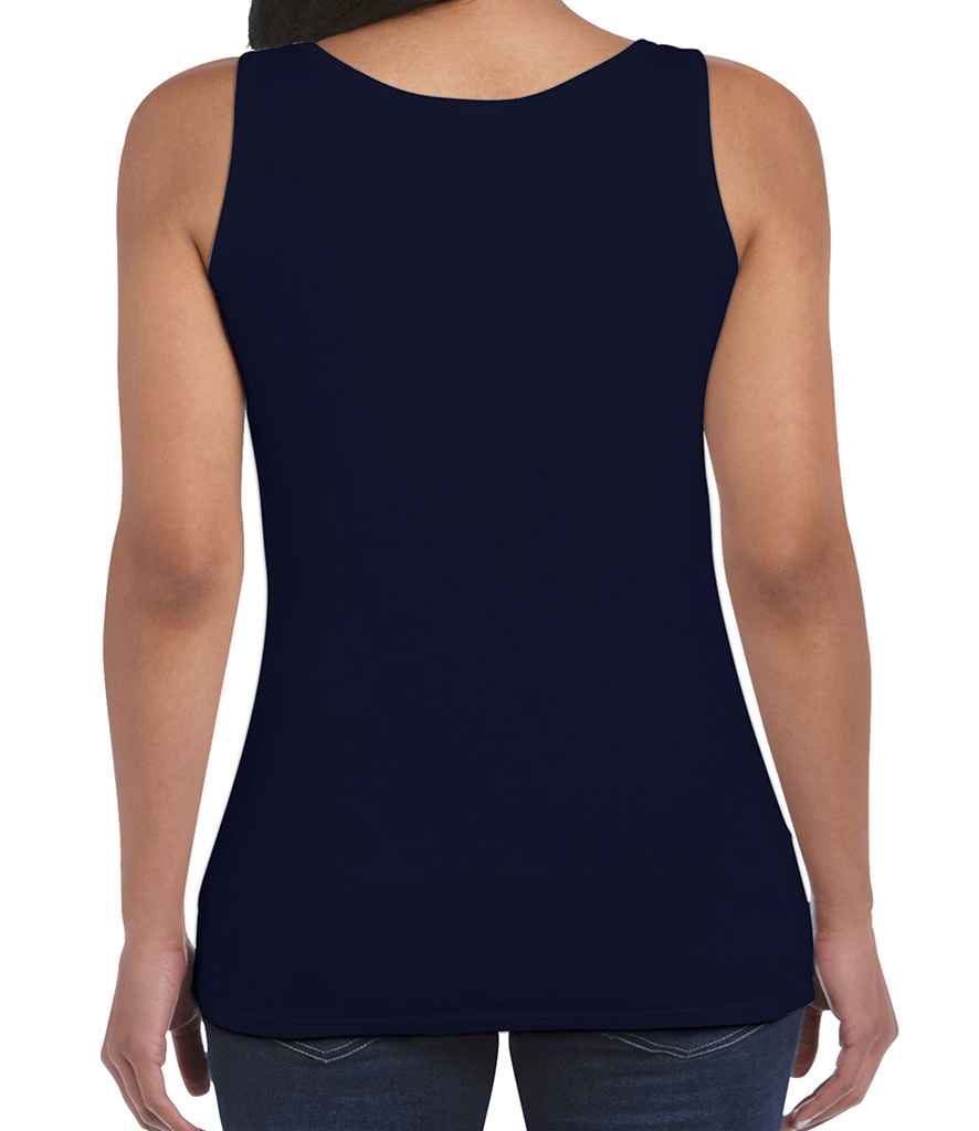 Gildan Ladies SoftStyle Tank Top in by Gildan — Custom branded clothing by Print Press, featuring premium embroidery produced in our specialist print lab in the UK.