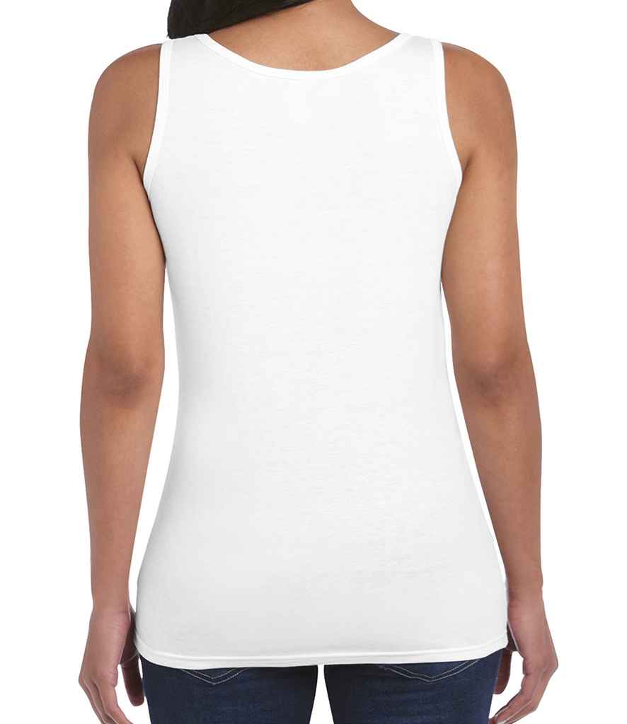 Gildan Ladies SoftStyle Tank Top in by Gildan — Custom branded clothing by Print Press, featuring premium embroidery produced in our specialist print lab in the UK.