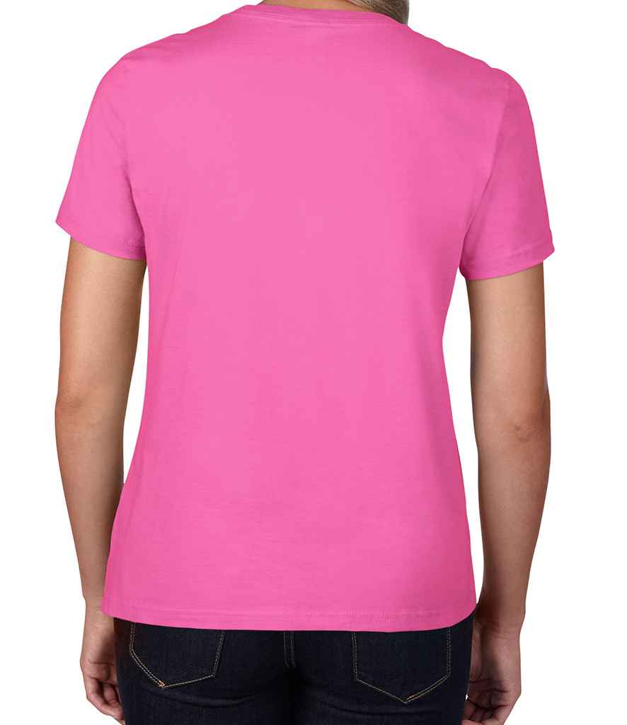 Gildan Ladies Premium Cotton T-Shirt in by Gildan — Custom branded clothing by Print Press, featuring premium embroidery produced in our specialist print lab in the UK.