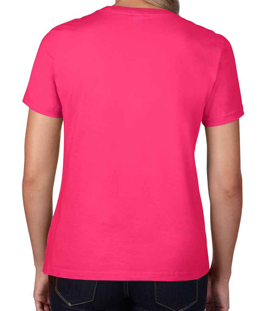 Gildan Ladies Premium Cotton T-Shirt in by Gildan — Custom branded clothing by Print Press, featuring premium embroidery produced in our specialist print lab in the UK.