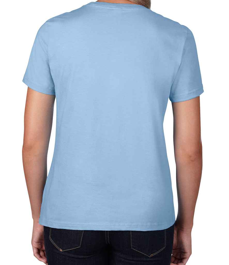 Gildan Ladies Premium Cotton T-Shirt in by Gildan — Custom branded clothing by Print Press, featuring premium embroidery produced in our specialist print lab in the UK.