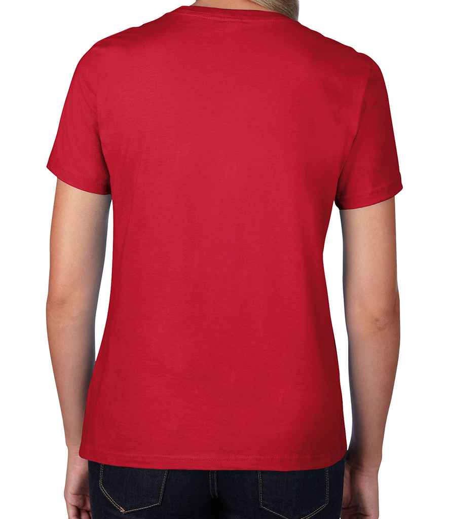 Gildan Ladies Premium Cotton T-Shirt in by Gildan — Custom branded clothing by Print Press, featuring premium embroidery produced in our specialist print lab in the UK.