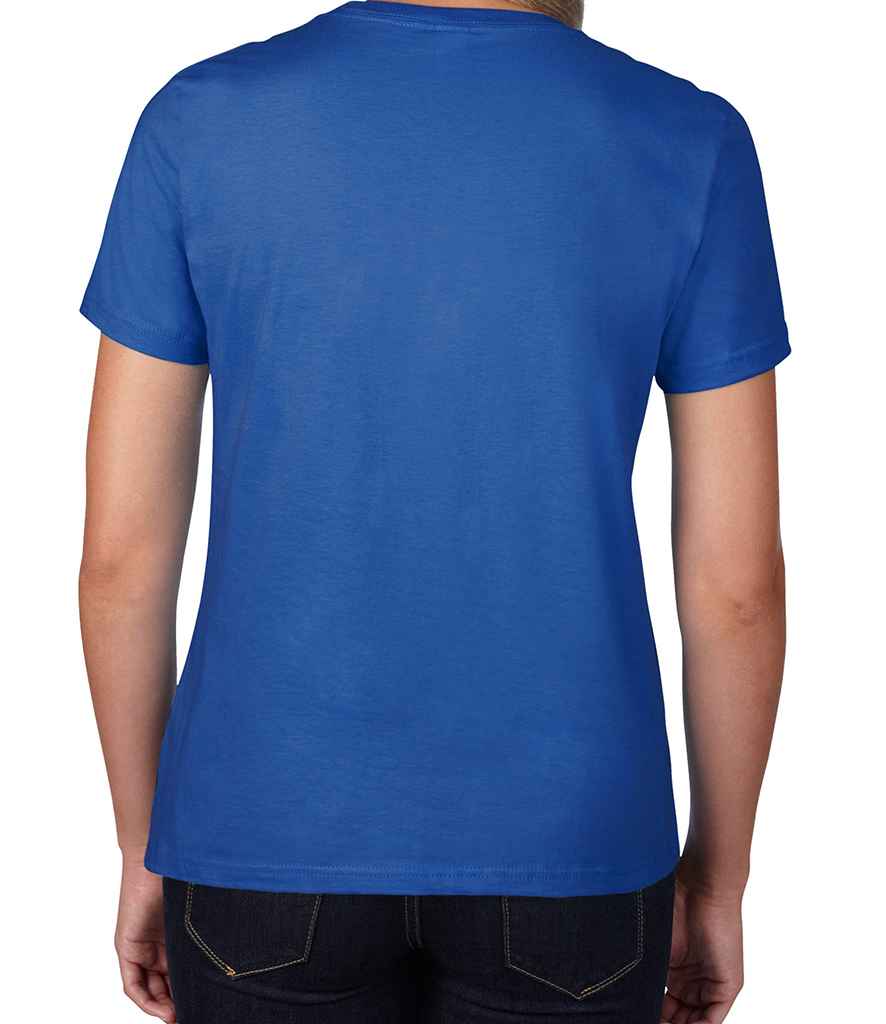 Gildan Ladies Premium Cotton T-Shirt in by Gildan — Custom branded clothing by Print Press, featuring premium embroidery produced in our specialist print lab in the UK.