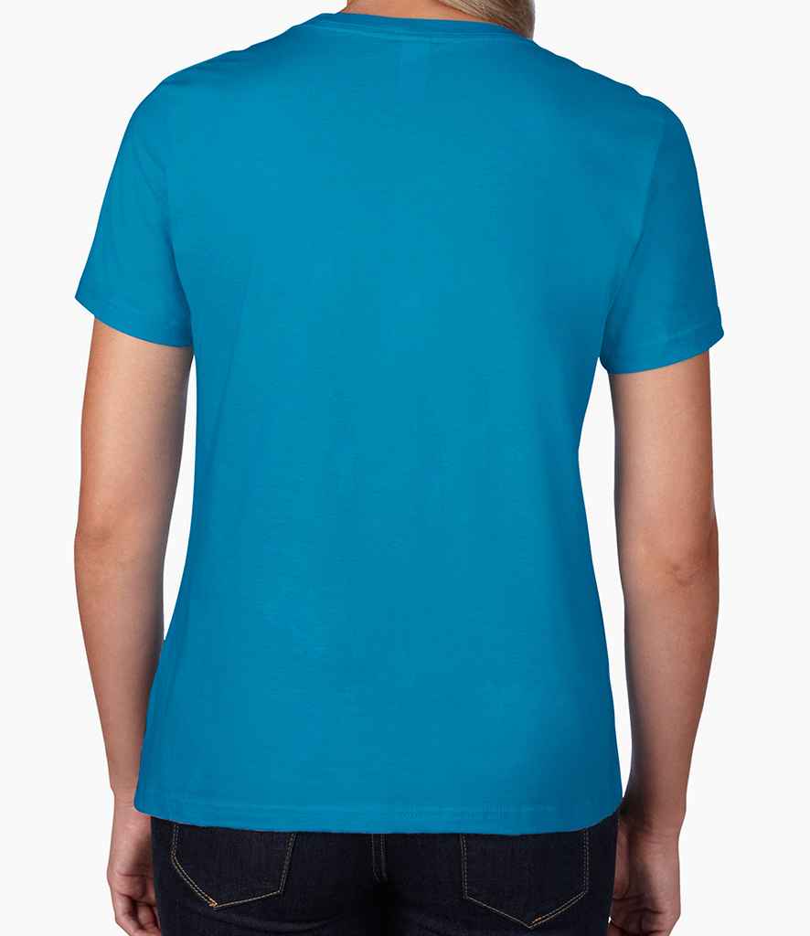Gildan Ladies Premium Cotton T-Shirt in by Gildan — Custom branded clothing by Print Press, featuring premium embroidery produced in our specialist print lab in the UK.