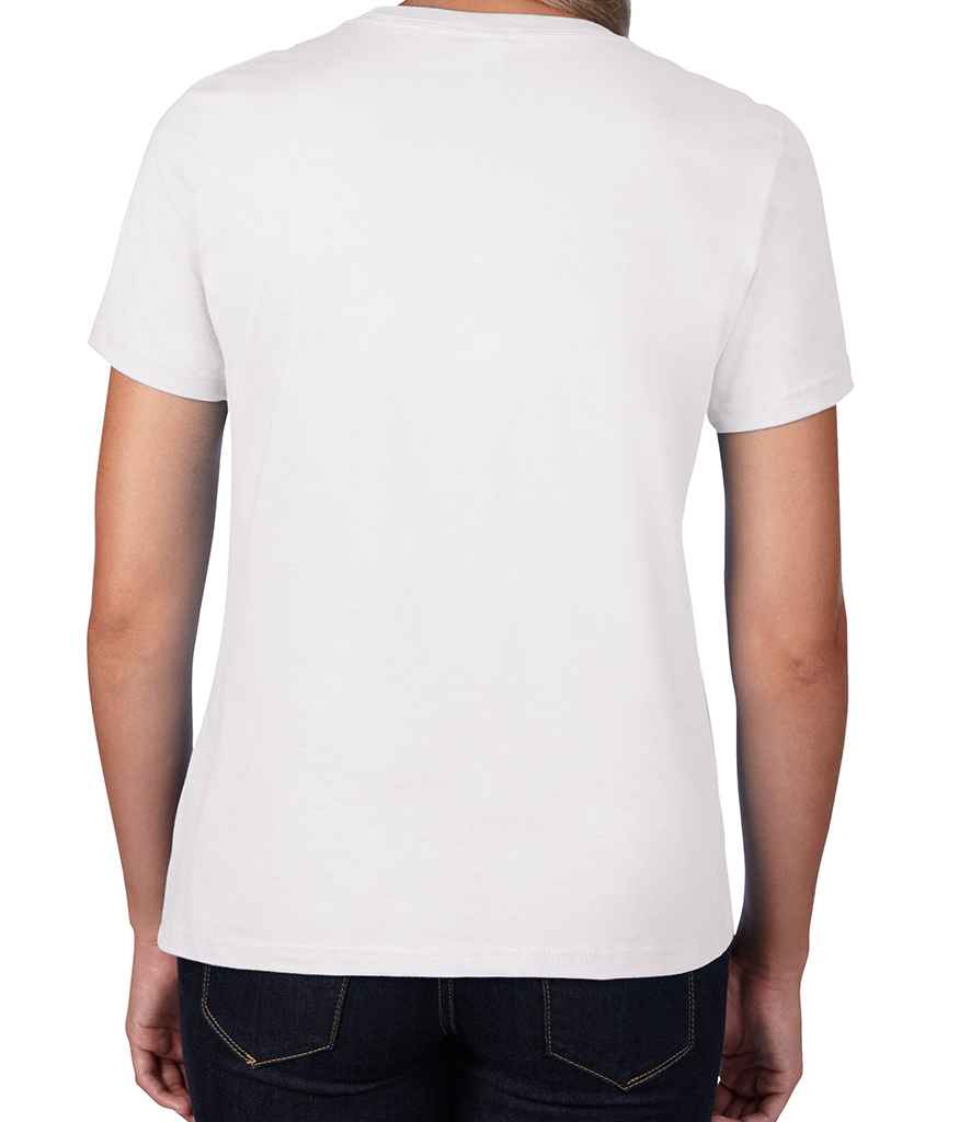 Gildan Ladies Premium Cotton T-Shirt in by Gildan — Custom branded clothing by Print Press, featuring premium embroidery produced in our specialist print lab in the UK.