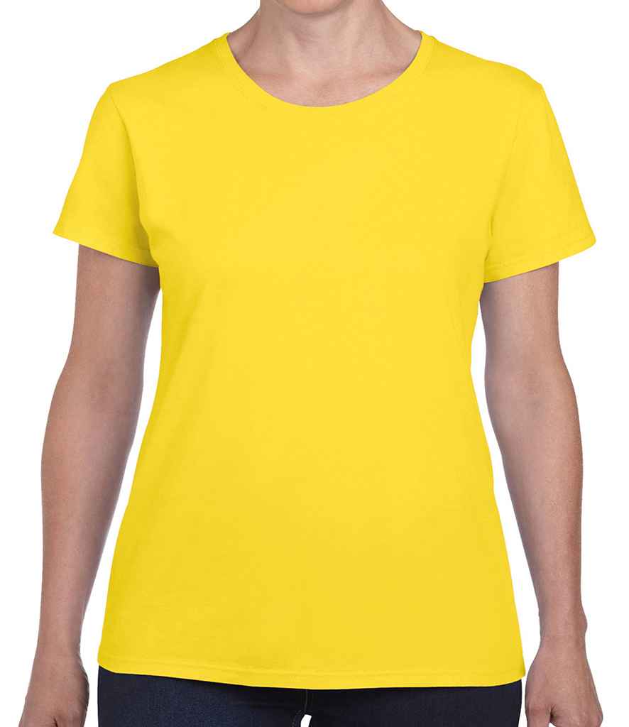 Gildan Ladies Heavy Cotton T-Shirt in Daisy by Gildan — Custom branded clothing by Print Press, featuring premium embroidery produced in our specialist print lab in the UK.