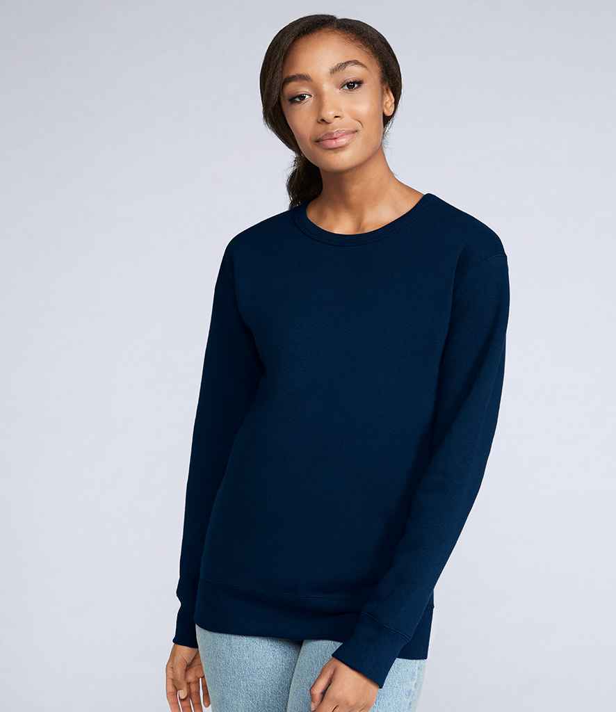 Gildan Hammer Sweatshirt in Sport Dark Navy by Gildan — Custom branded clothing by Print Press, featuring premium embroidery produced in our specialist print lab in the UK.