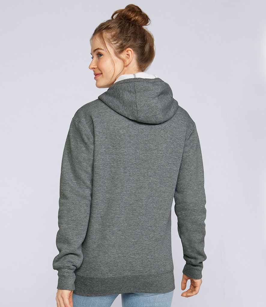 Gildan Hammer Hooded Sweatshirt in by Gildan — Custom branded clothing by Print Press, featuring premium embroidery produced in our specialist print lab in the UK.