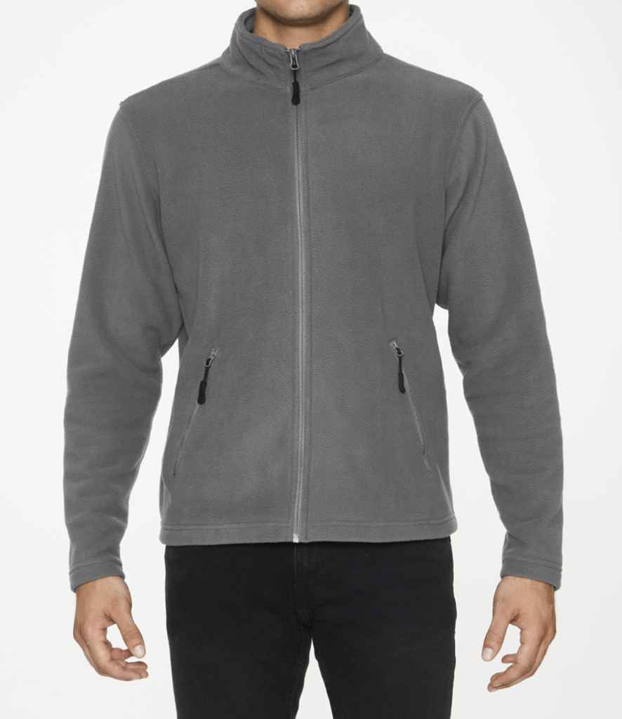 Gildan Hammer Micro Fleece Jacket in Charcoal by Gildan — Custom branded clothing by Print Press, featuring premium embroidery produced in our specialist print lab in the UK.