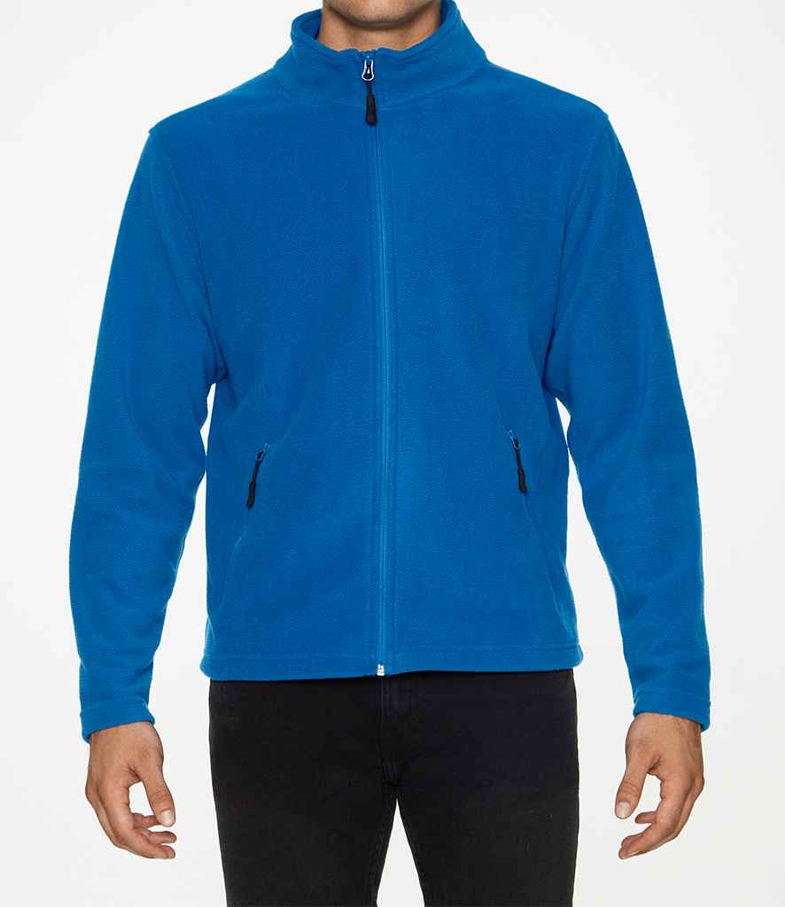 Gildan Hammer Micro Fleece Jacket in Royal Blue by Gildan — Custom branded clothing by Print Press, featuring premium embroidery produced in our specialist print lab in the UK.