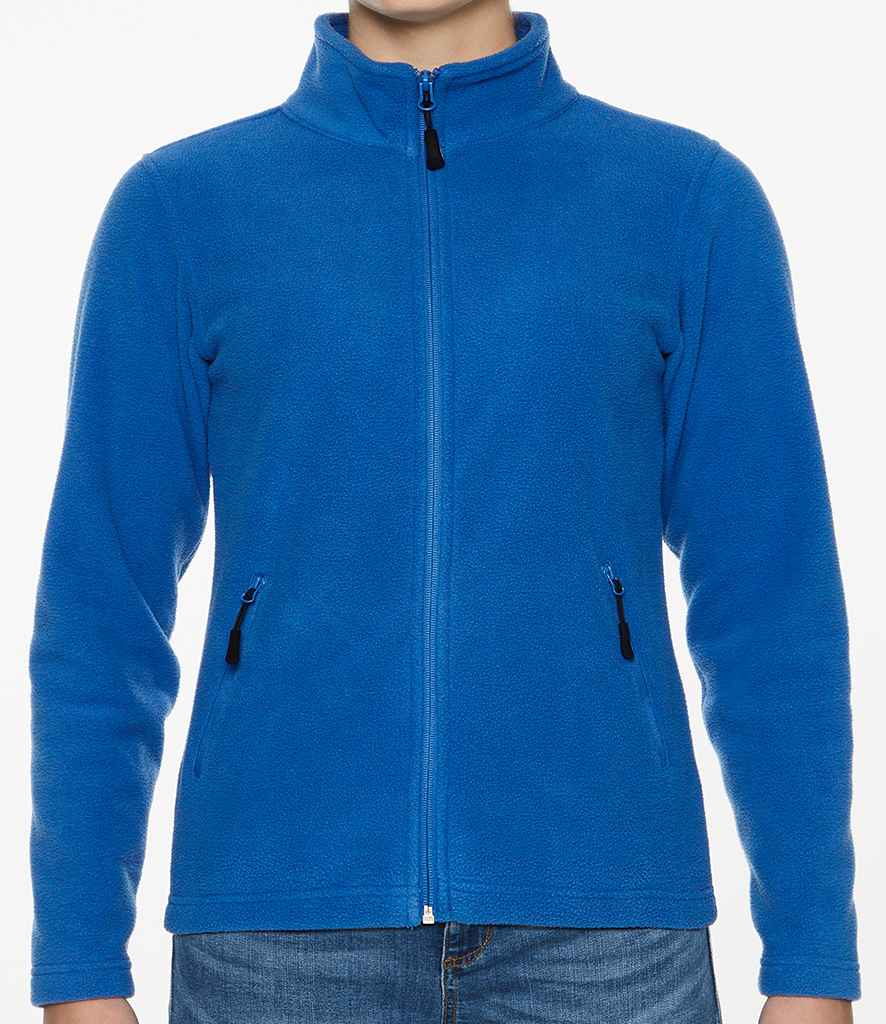 Gildan Hammer Ladies Micro Fleece Jacket in Royal Blue by Gildan — Custom branded clothing by Print Press, featuring premium embroidery produced in our specialist print lab in the UK.