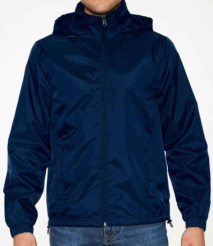 Gildan Hammer Windwear Jacket in Navy by Gildan — Custom branded clothing by Print Press, featuring premium embroidery produced in our specialist print lab in the UK.