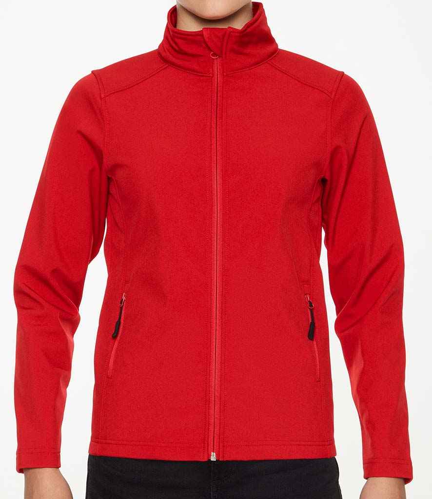Gildan Hammer Ladies Soft Shell Jacket in by Gildan — Custom branded clothing by Print Press, featuring premium embroidery produced in our specialist print lab in the UK.