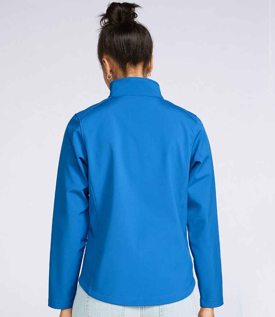Gildan Hammer Ladies Soft Shell Jacket in by Gildan — Custom branded clothing by Print Press, featuring premium embroidery produced in our specialist print lab in the UK.