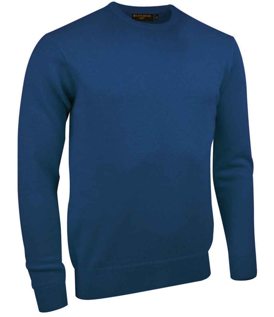 Glenmuir Crew Neck Lambswool Sweater in Rhapsody Marl by Glenmuir — Custom branded clothing by Print Press, featuring premium embroidery produced in our specialist print lab in the UK.