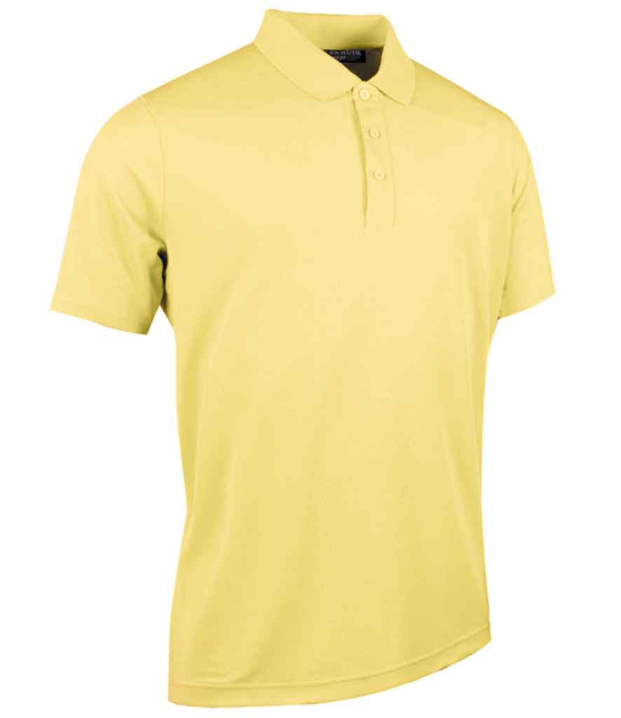 Glenmuir Performance Pique Polo Shirt in Light Yellow by Glenmuir — Custom branded clothing by Print Press, featuring premium embroidery produced in our specialist print lab in the UK.