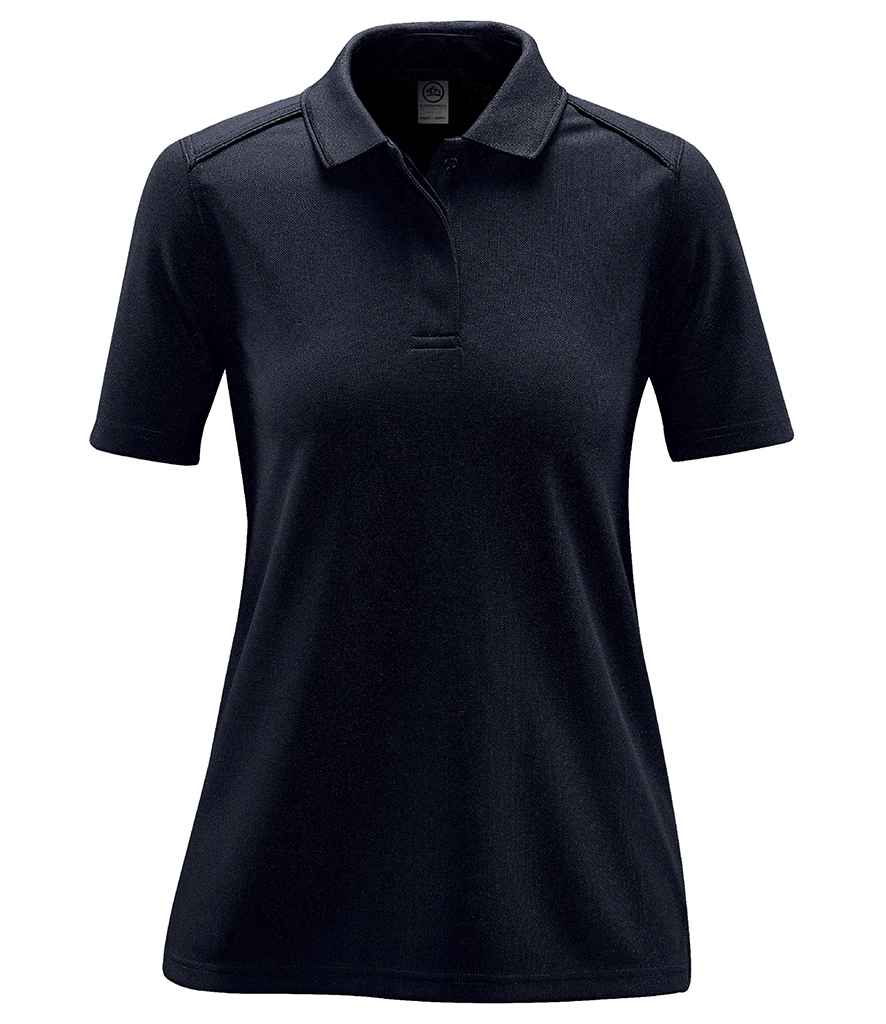 Stormtech Ladies Endurance HD Polo Shirt in Navy Navy by Stormtech — Custom branded clothing by Print Press, featuring premium embroidery produced in our specialist print lab in the UK.