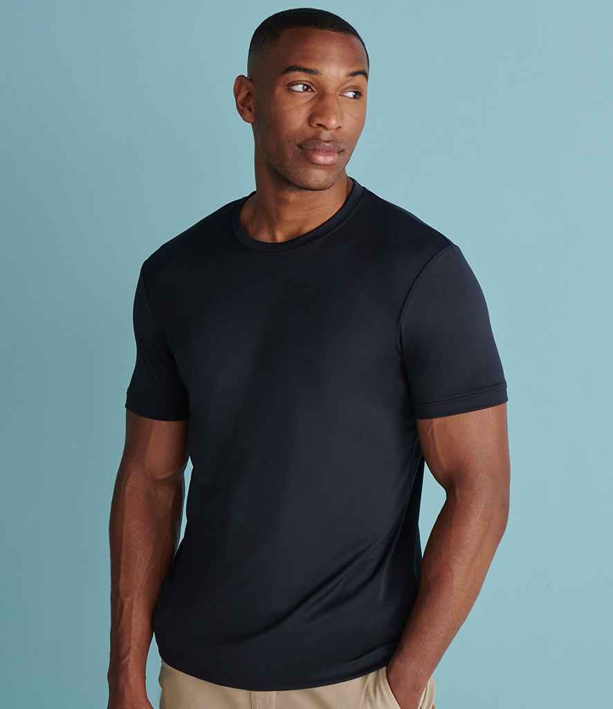 Henbury HiCool Performance T-Shirt in Black by Henbury — Custom branded clothing by Print Press, featuring premium embroidery produced in our specialist print lab in the UK.