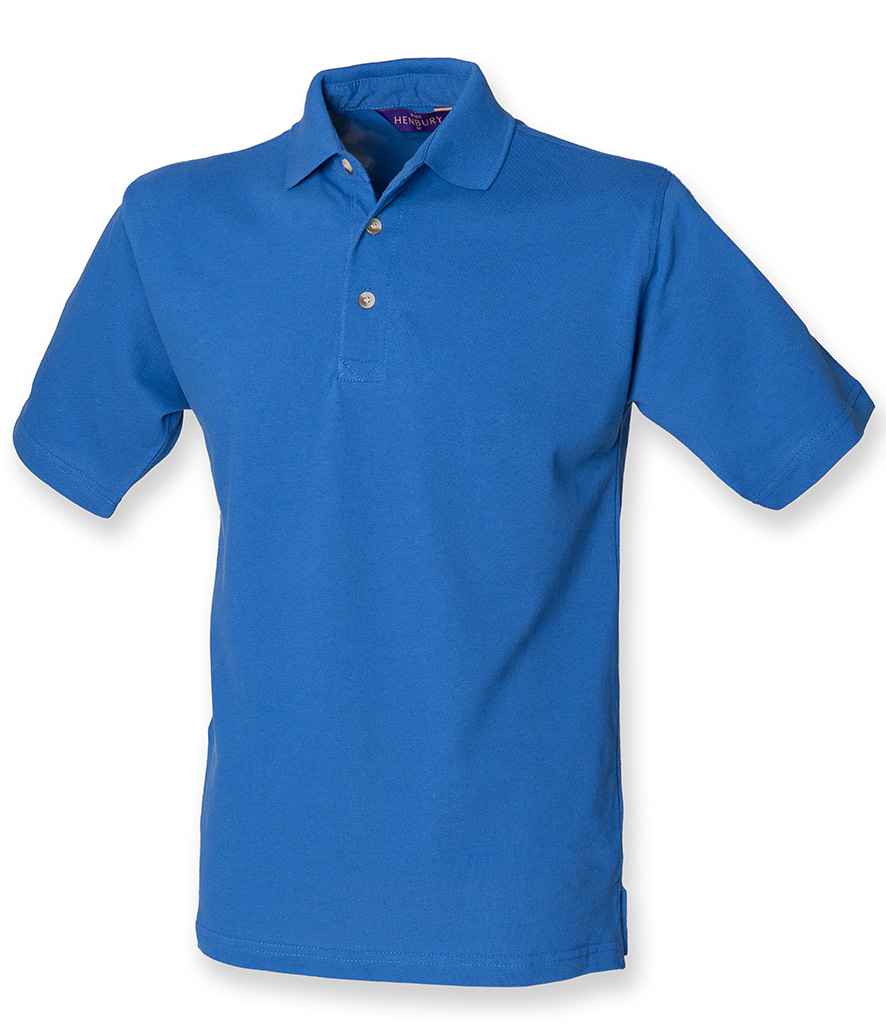 Henbury Classic Heavy Cotton Pique Polo Shirt in by Henbury — Custom branded clothing by Print Press, featuring premium embroidery produced in our specialist print lab in the UK.