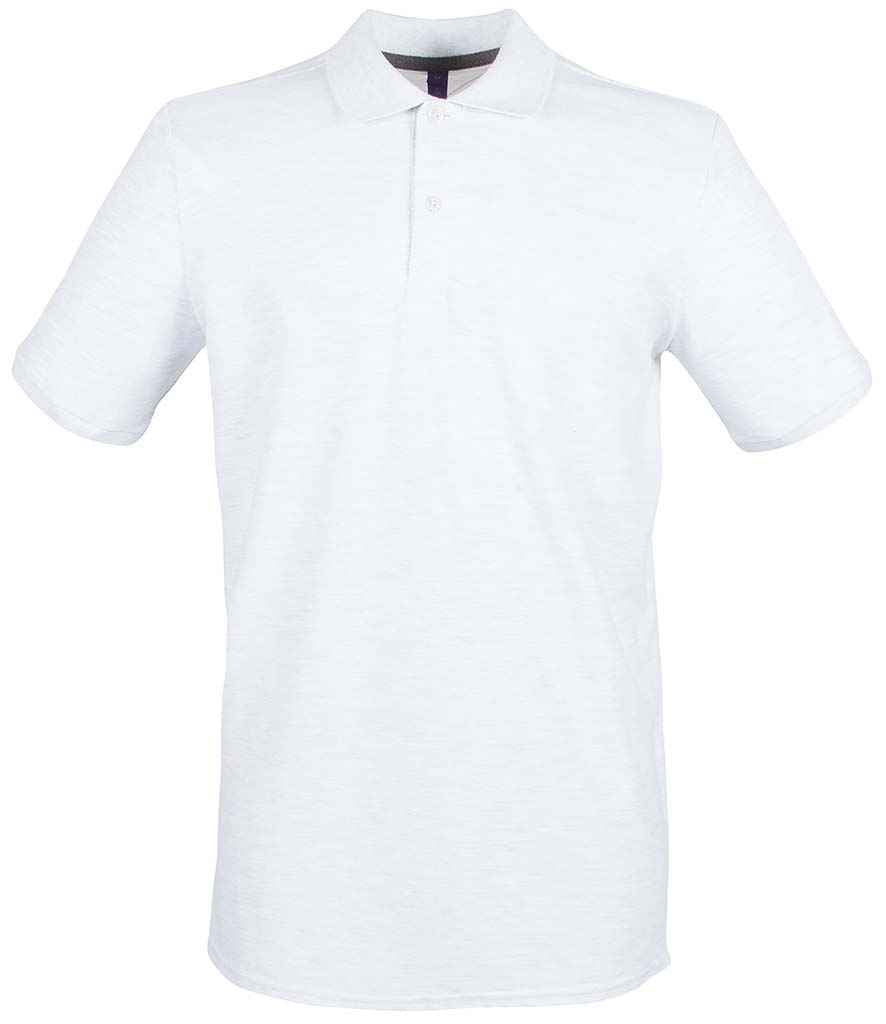 Henbury Modern Fit Cotton Pique Polo Shirt - (2nd Colours) in Ash by Henbury — Custom branded clothing by Print Press, featuring premium embroidery produced in our specialist print lab in the UK.