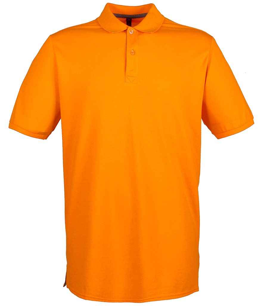 Henbury Modern Fit Cotton Pique Polo Shirt - (2nd Colours) in Bright Orange by Henbury — Custom branded clothing by Print Press, featuring premium embroidery produced in our specialist print lab in the UK.