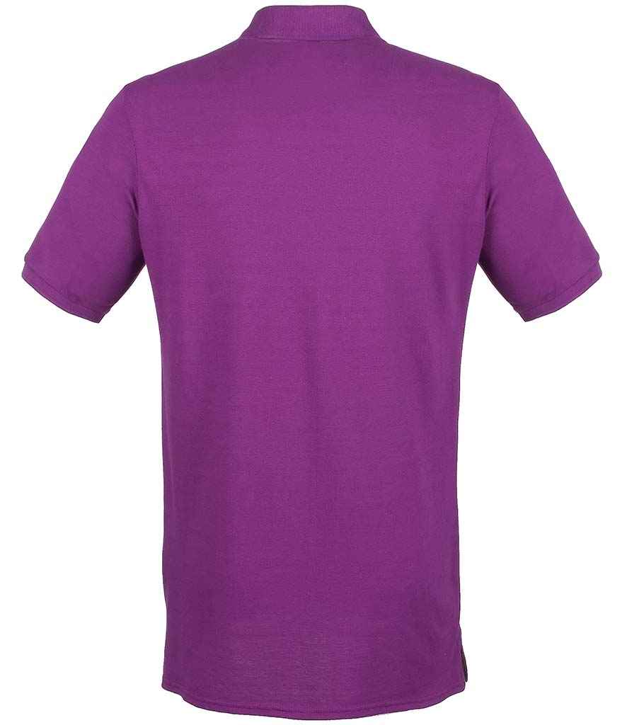 Henbury Modern Fit Cotton Pique Polo Shirt in by Henbury — Custom branded clothing by Print Press, featuring premium embroidery produced in our specialist print lab in the UK.