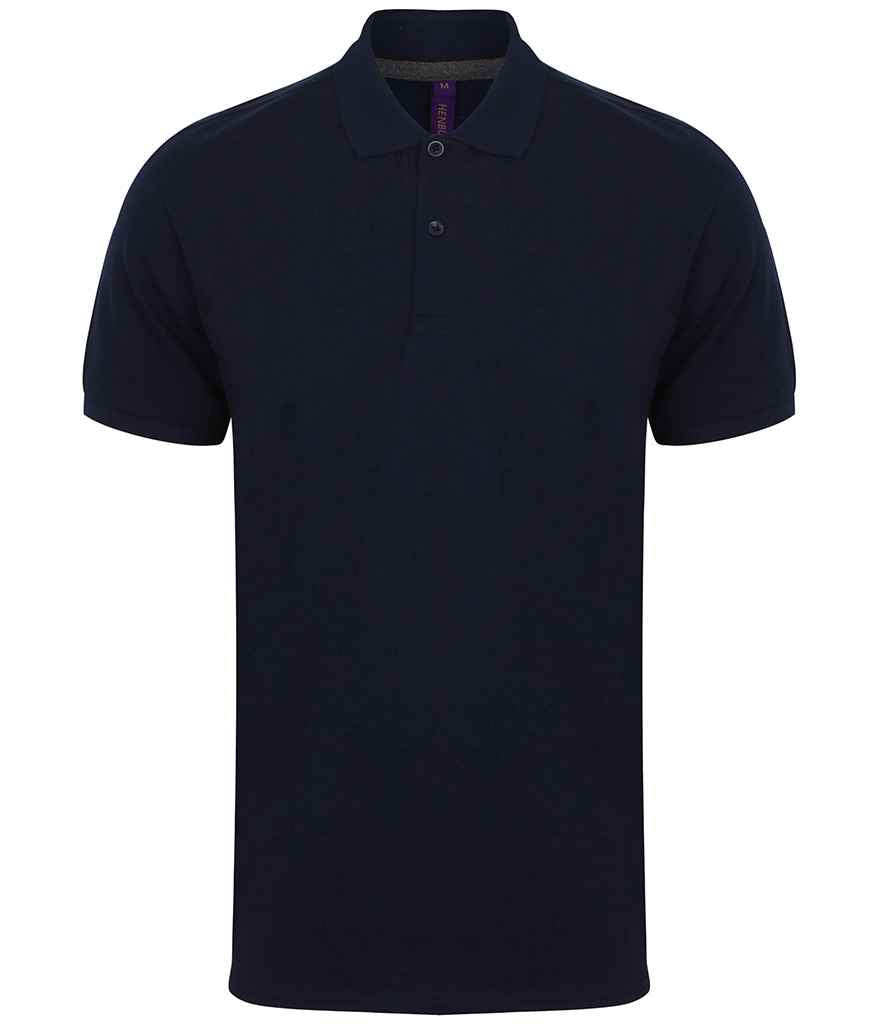 Henbury Modern Fit Cotton Pique Polo Shirt in by Henbury — Custom branded clothing by Print Press, featuring premium embroidery produced in our specialist print lab in the UK.