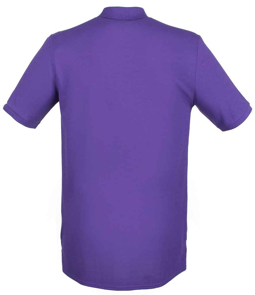 Henbury Modern Fit Cotton Pique Polo Shirt in by Henbury — Custom branded clothing by Print Press, featuring premium embroidery produced in our specialist print lab in the UK.