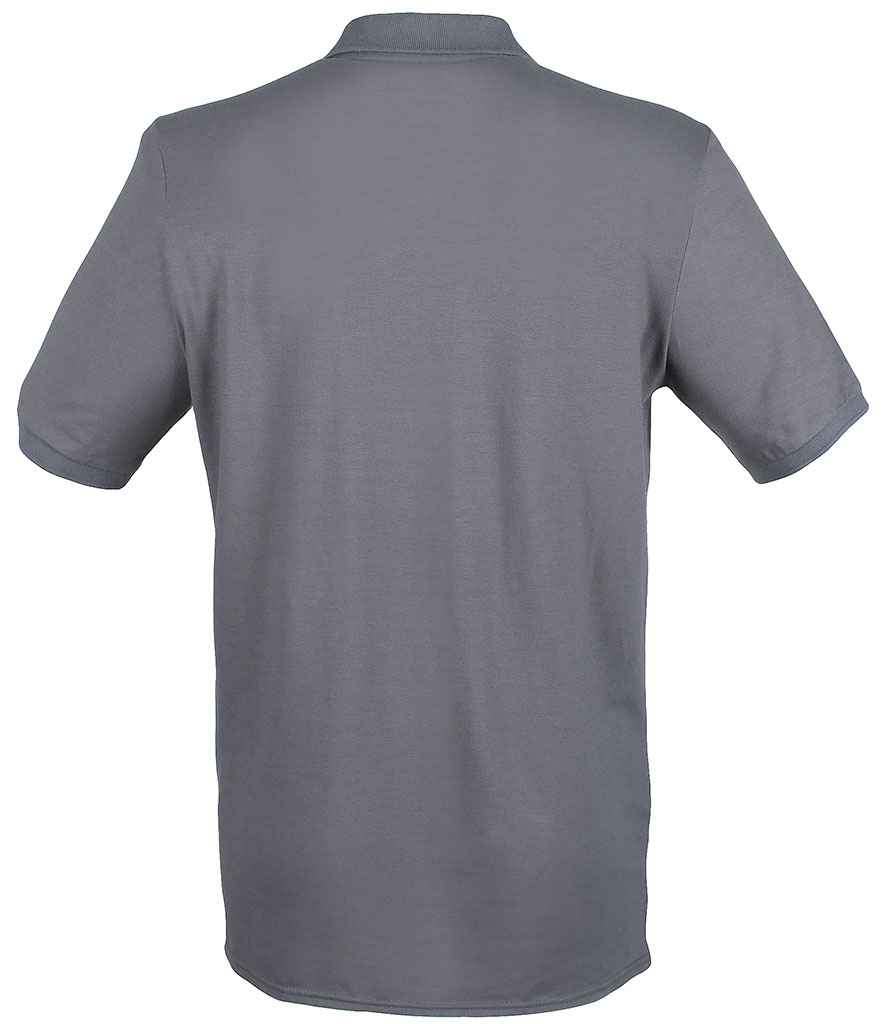 Henbury Modern Fit Cotton Pique Polo Shirt in by Henbury — Custom branded clothing by Print Press, featuring premium embroidery produced in our specialist print lab in the UK.