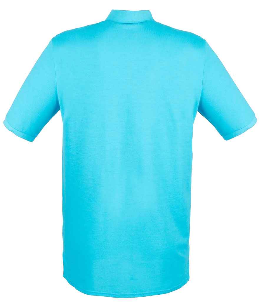 Henbury Modern Fit Cotton Pique Polo Shirt in by Henbury — Custom branded clothing by Print Press, featuring premium embroidery produced in our specialist print lab in the UK.
