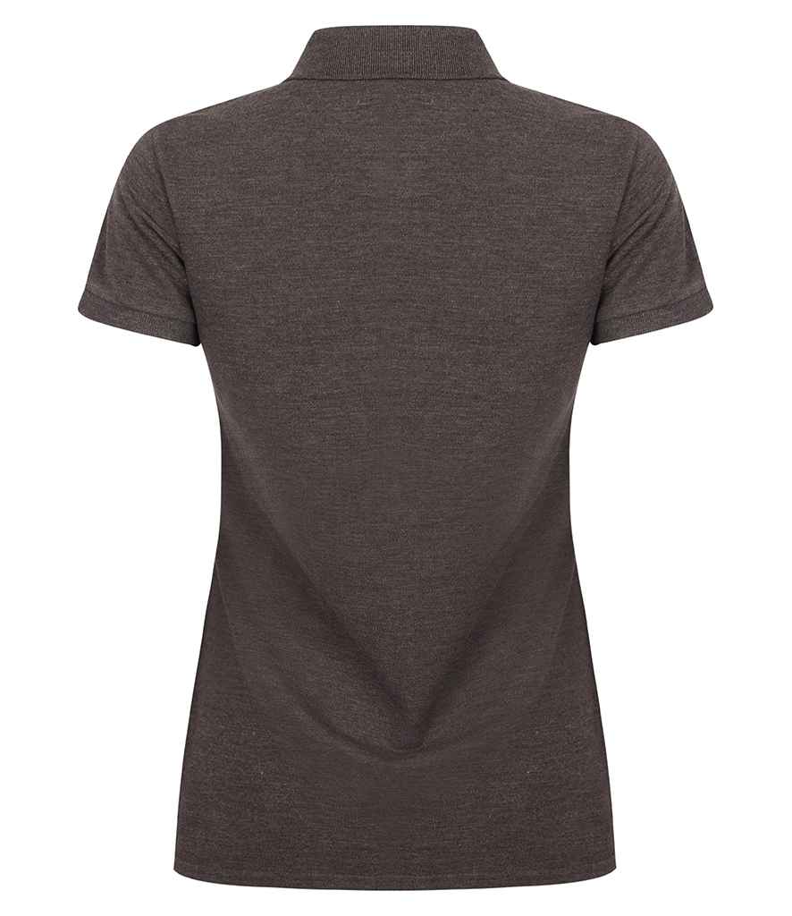 Henbury Ladies Modern Fit Cotton Pique Polo Shirt in by Henbury — Custom branded clothing by Print Press, featuring premium embroidery produced in our specialist print lab in the UK.
