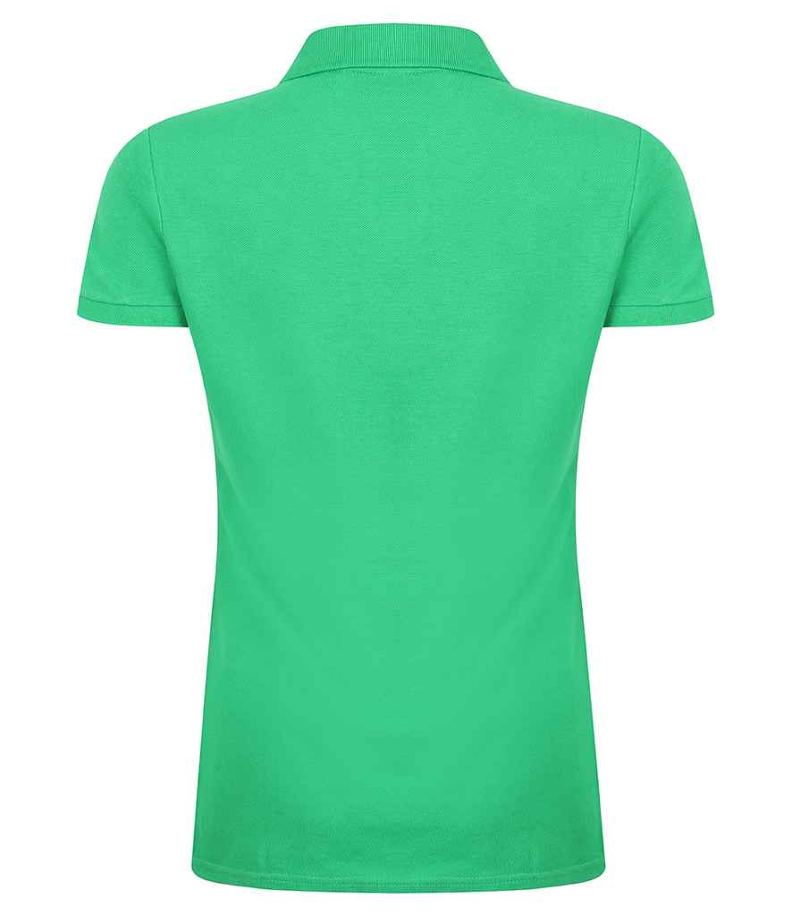 Henbury Ladies Modern Fit Cotton Pique Polo Shirt in by Henbury — Custom branded clothing by Print Press, featuring premium embroidery produced in our specialist print lab in the UK.