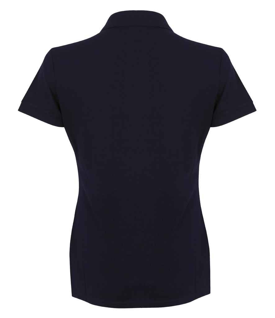 Henbury Ladies Modern Fit Cotton Pique Polo Shirt in by Henbury — Custom branded clothing by Print Press, featuring premium embroidery produced in our specialist print lab in the UK.