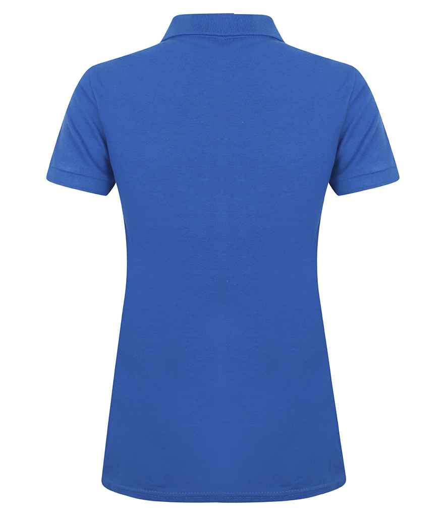Henbury Ladies Modern Fit Cotton Pique Polo Shirt in by Henbury — Custom branded clothing by Print Press, featuring premium embroidery produced in our specialist print lab in the UK.